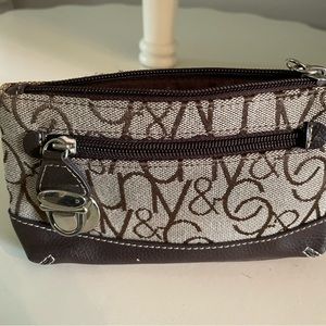 New York & Company monogram wristlet